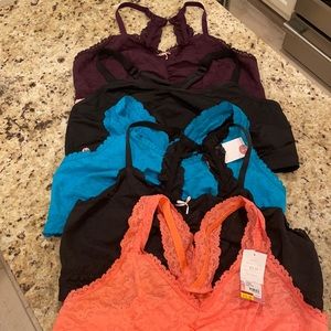 Bundle of 5 Lane Bryant bralettes